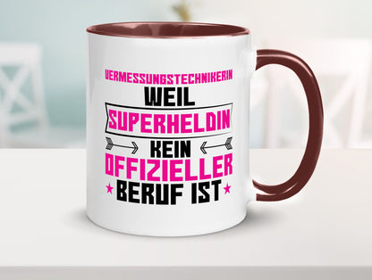 Superheldin Vermessungstechnikerin | Techniker Humor Geschenkidee Tasse