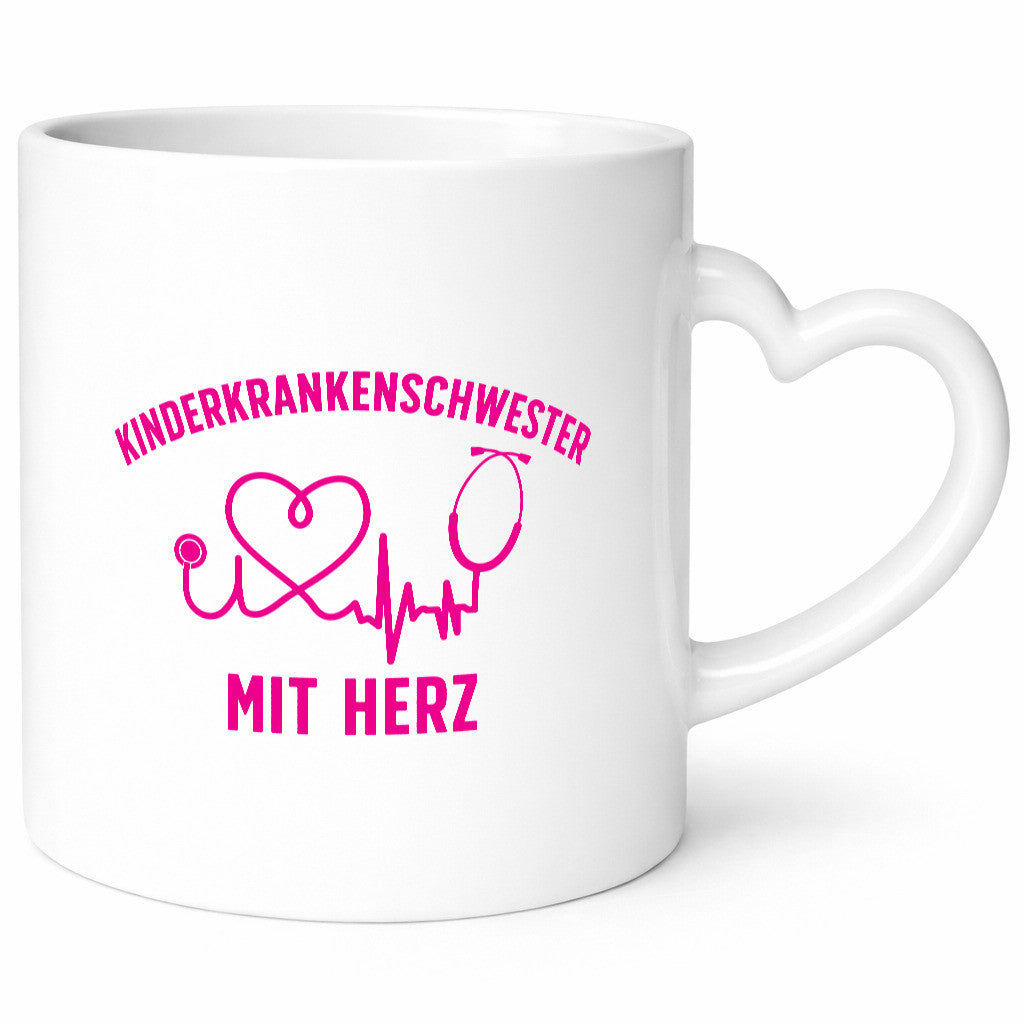 Kinderkrankenschwester mit Herz | Herzschlag Geschenkidee Humor Tasse