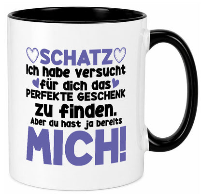 Schatz | Liebe Valentinstag Freund Freundin Herz Geschenkidee Humor Tasse