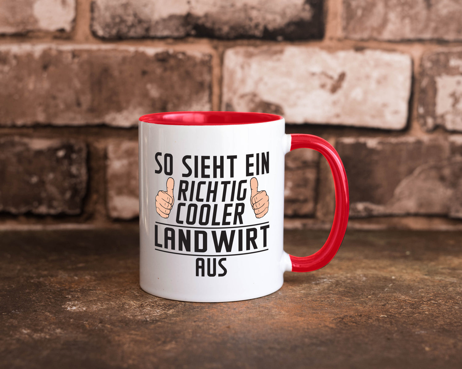 Richtig Cooler Landwirt | Bauer Landwirtschaft lustig Humor Geschenkidee Tasse