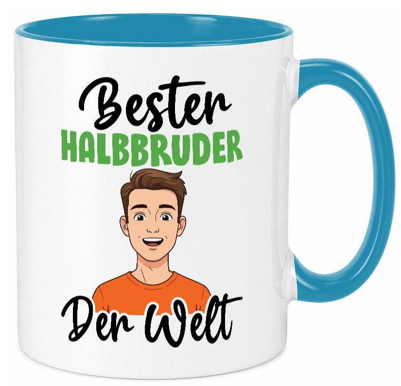 Bester Halb Bruder | Stiefvater Humor Familie Geschenkidee Tasse