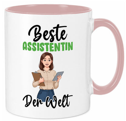 Beste Assistentin | Assistenz Hilfskraft v2 Geschenkidee Humor Tasse