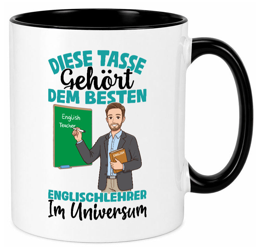 Im Universum: Englischlehrer | Schule Englisch lustiger Spruch Geschenk Humor Tasse