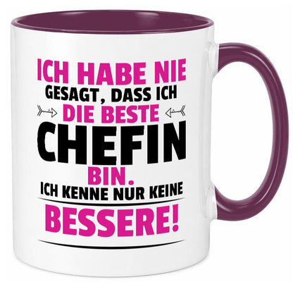Die Beste Chefin | Führungskraft Vorgesetzte Geschenkidee Arbeit Kollegen Büro Tasse