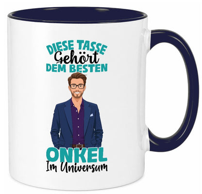 Im Universum: Onkel | Neffe Bruder Familie lustiger Spruch Geschenk Tasse
