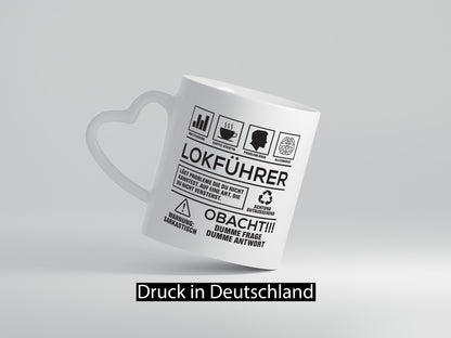 Achtung Probleme Lokführer | Zug Beruf lustiger Spruch Geschenk Arbeit Kollegen