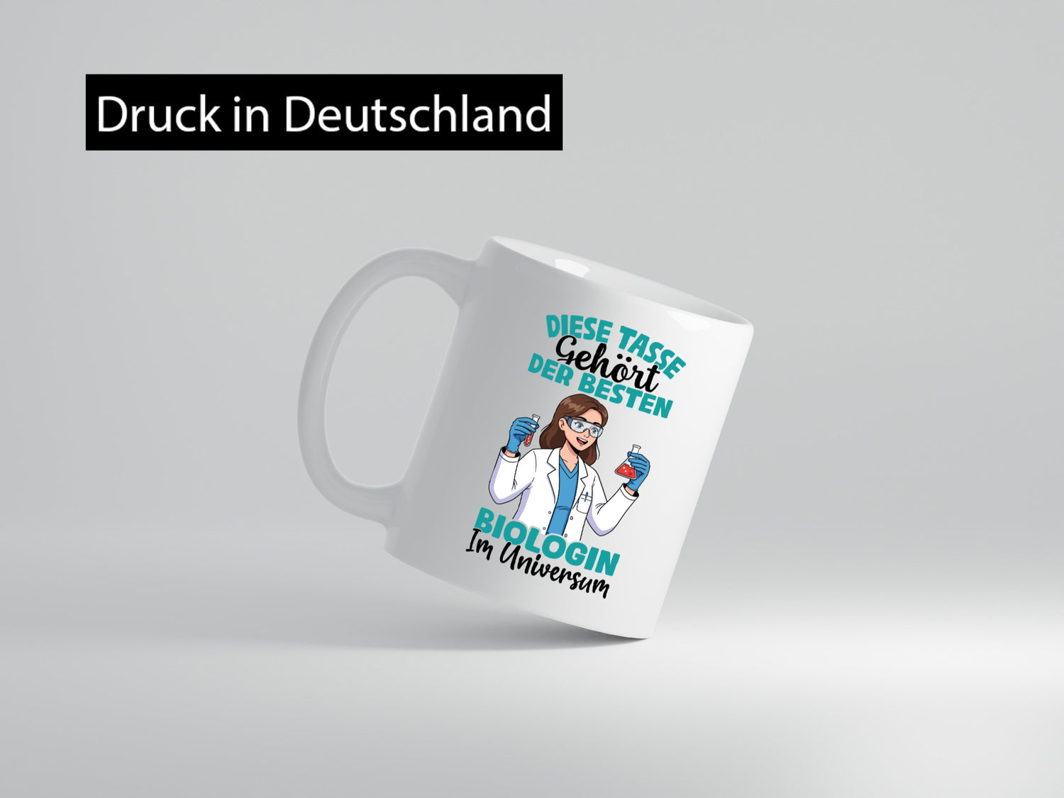 Im Universum: Biologin | Biologie Naturforscherin Geschenkidee Humor Tasse
