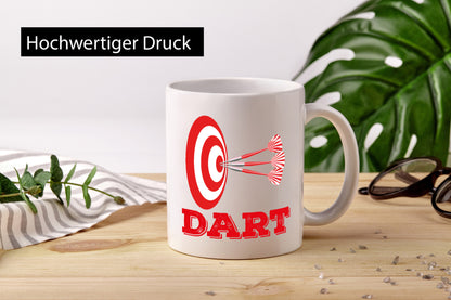 Dartspieler Tasse | Dart Hobby Motiv Spieler lustig Humor Geschenkidee Geschenk