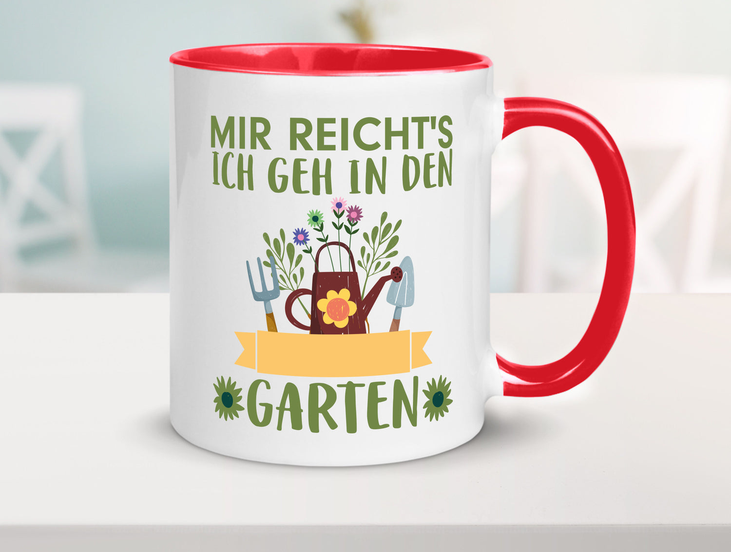 Ich geh in den Garten | Gärtner Tasse Gartenarbeit Humor Arbeit Kollegen Büro