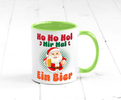 Ho mir mal ein Bier | Ugly Christmas Trinken v2 Geschenkidee Humor Tasse