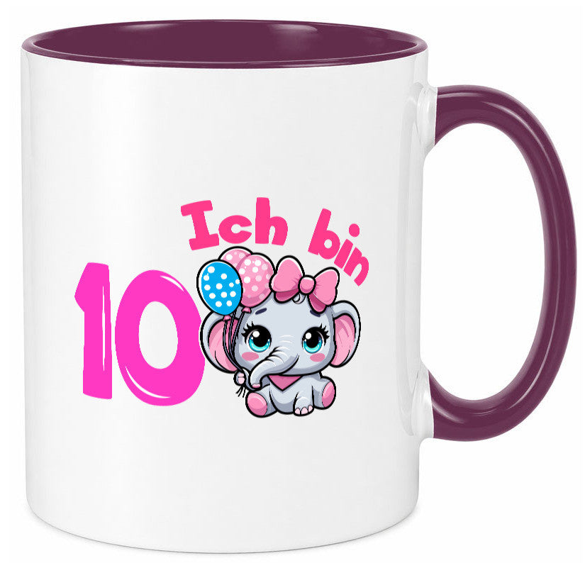 10. Geburtstag | 10 Jahre Elefant Mädchen Geschenk Geschenkidee lustiger Spruch