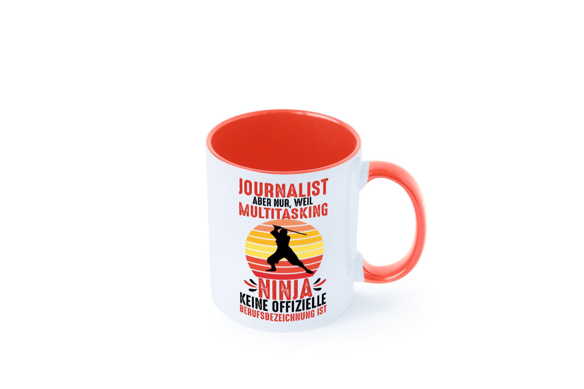 Journalist weil Multitasking Ninja kein Beruf ist Geschenk Arbeit Kollegen Büro