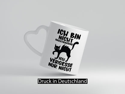 Ich vergesse nur nicht | Nachtragend böse Katze Comic Geschenk Tierliebhaber