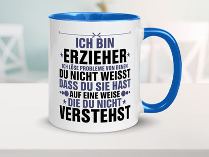 Löse Probleme: Erzieher | Pädagoge Schule v2 lustiger Spruch Geschenk Humor