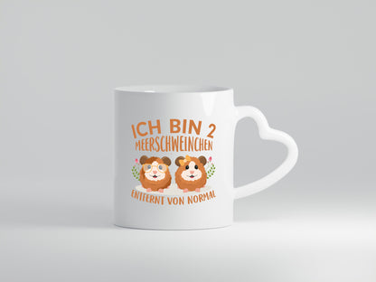 Zwei Meerschweinchen | Tierfreund Tasse Tier Liebe lustig Tierliebhaber Humor