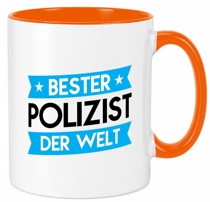 Bester Polizist | Polizei Geschenk Humor Geschenkidee lustiger Spruch Tasse