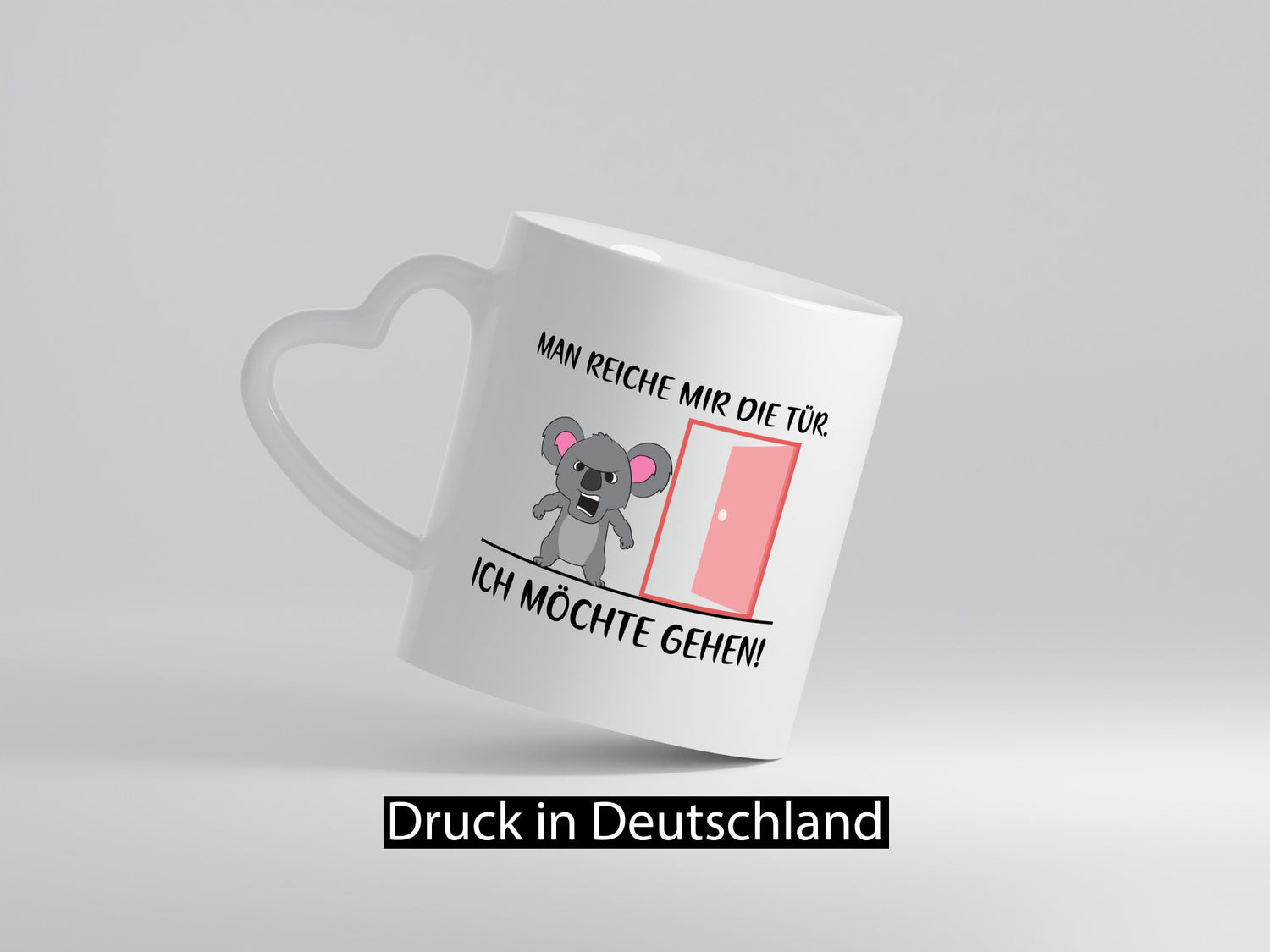 Man reiche mir die Tür | wütender Bär Comic Büro Job lustiger Spruch Geschenk