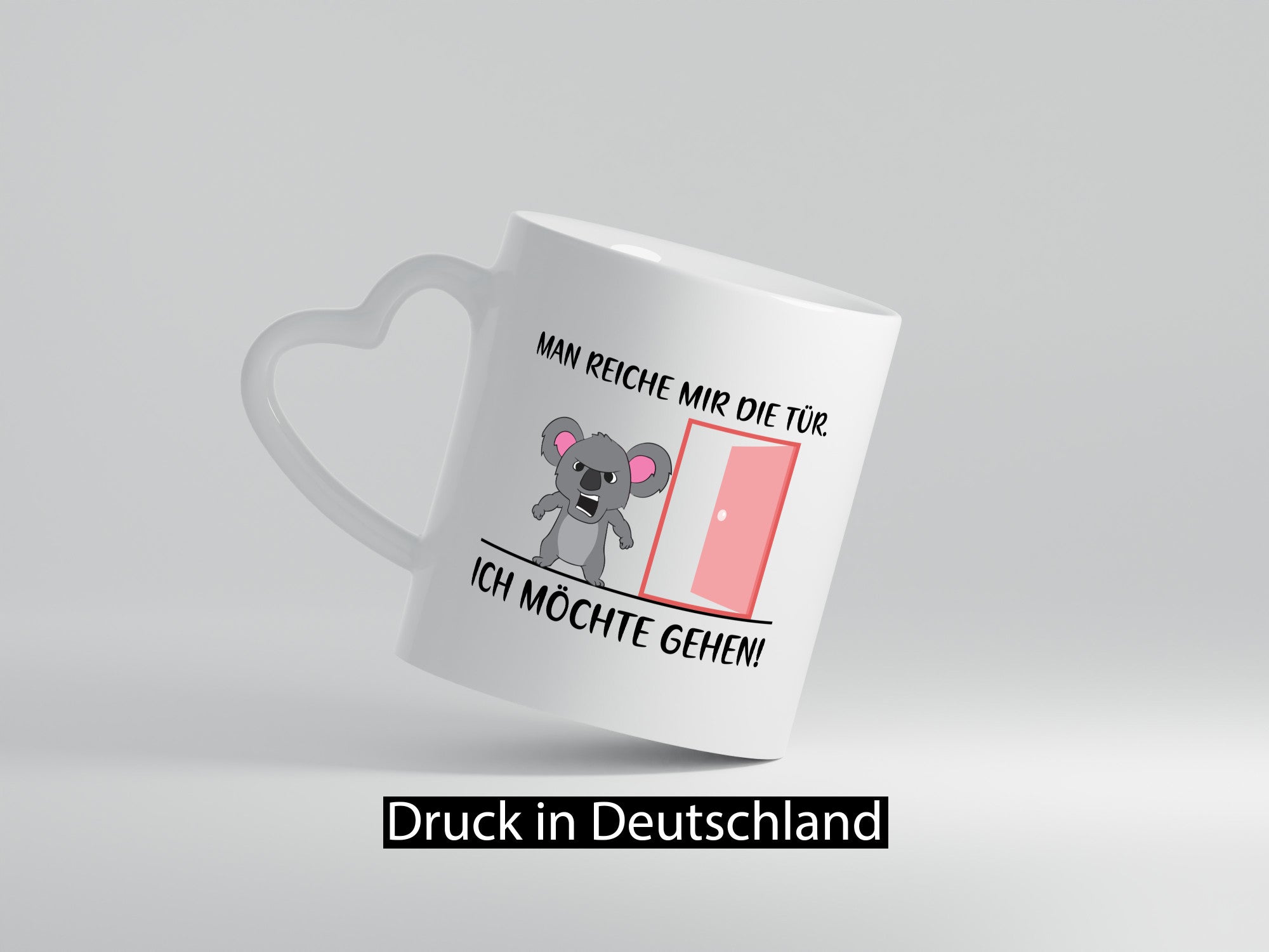 Man reiche mir die Tür | wütender Bär Comic Büro Job lustiger Spruch Geschenk