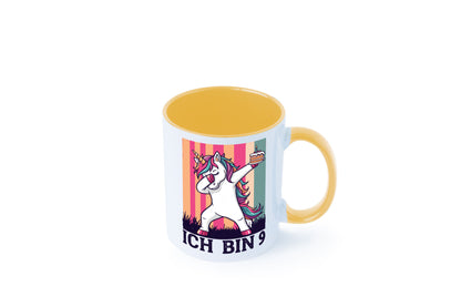 9 Geburtstag | Einhorn Damping Mädchen Humor Geschenkidee Tasse