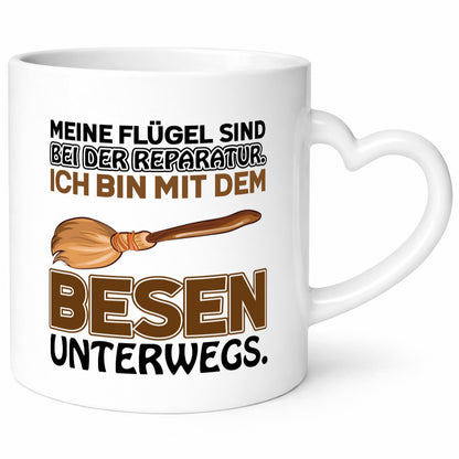 Flügel Reperatur lustig Humor Geschenkidee Geschenk Tasse
