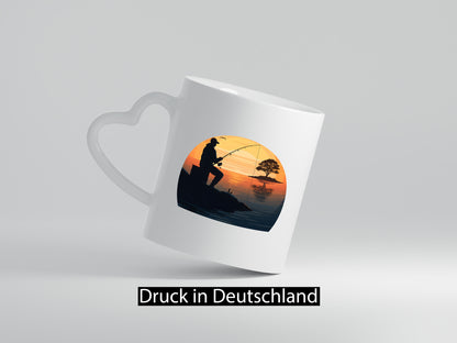 Angler | Sonnenuntergang Fischer Fische Angeln v2 Geschenk Humor Geschenkidee