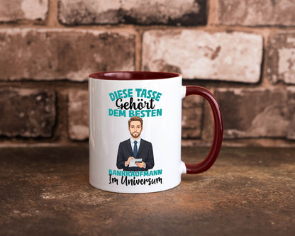 Im Universum: Bankkaufmann | Kaufmann Bank Kaufleute Geschenkidee Humor Tasse