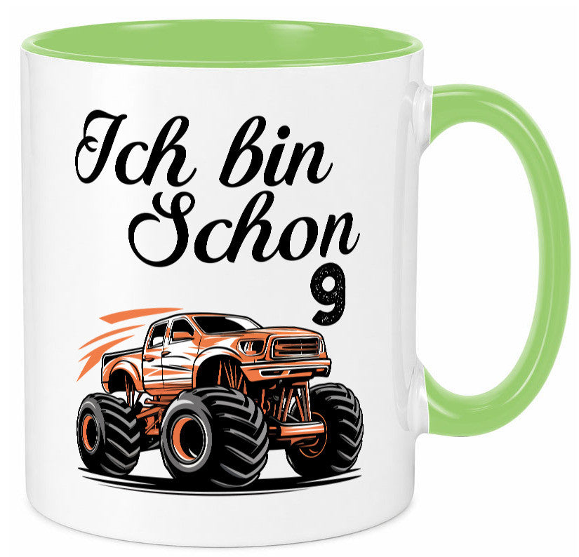 9. Geburtstag | Monster truck 9 Jahre lustiger Spruch Geschenk Geschenkidee