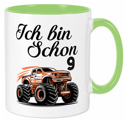 9. Geburtstag | Monster truck 9 Jahre lustiger Spruch Geschenk Geschenkidee