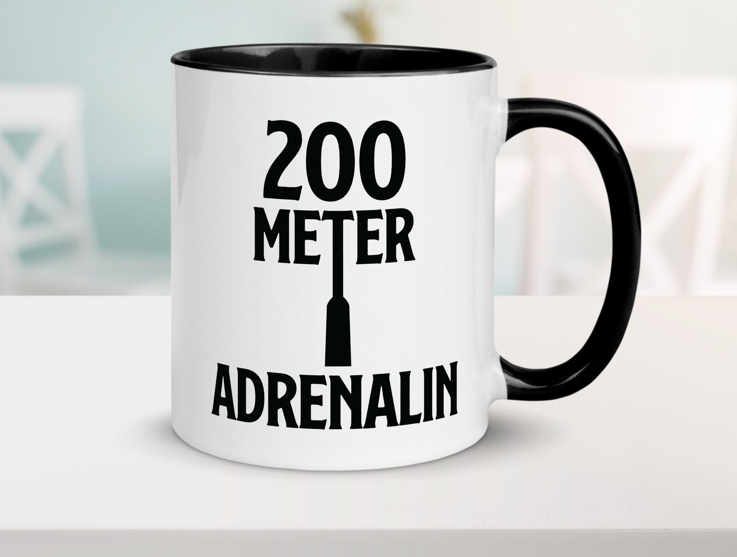 200 Meter Adrenalin v2 lustig Humor Geschenkidee Geschenk Tasse