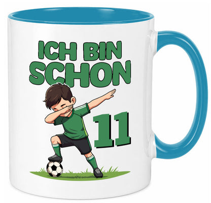 11. Geburtstag | 11 Jahre Fußballer Geschenkidee Humor Tasse