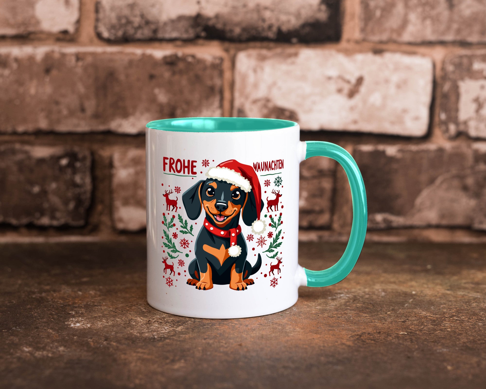 Frohe Waunachten | Ugly Christmas Weihnachtshund v2 Humor Tierliebhaber