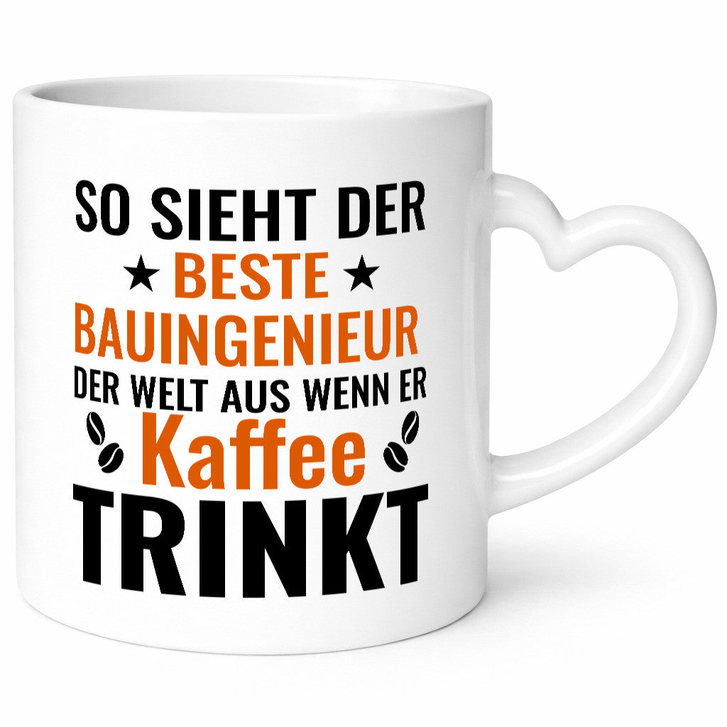 Kaffee trinkt: Bauingenieur | Ingenieur Geschenkidee Humor Tasse