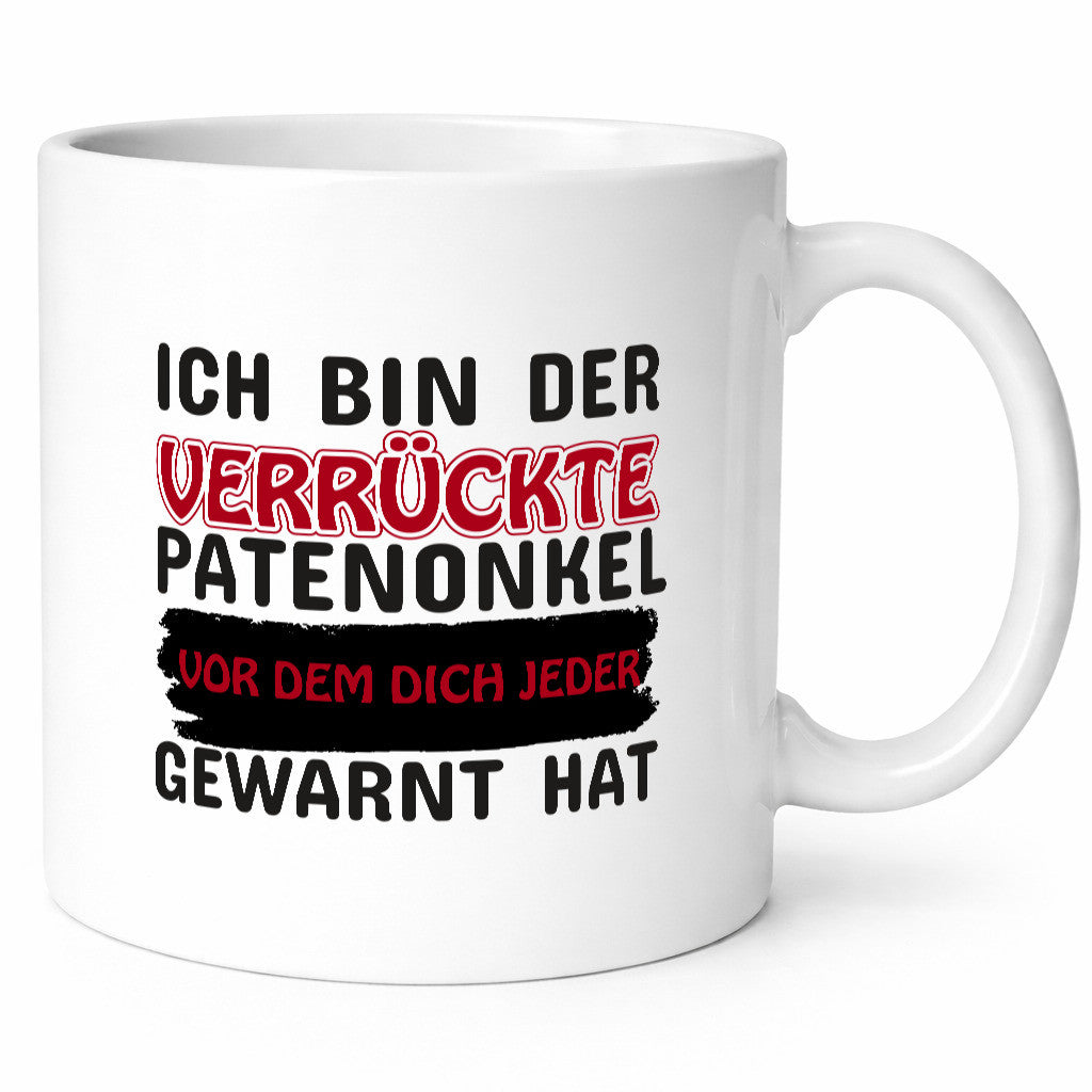 Verrückter Patenonkel | Onkel Tasse Verwandtschaft Geschenk Humor Geschenkidee