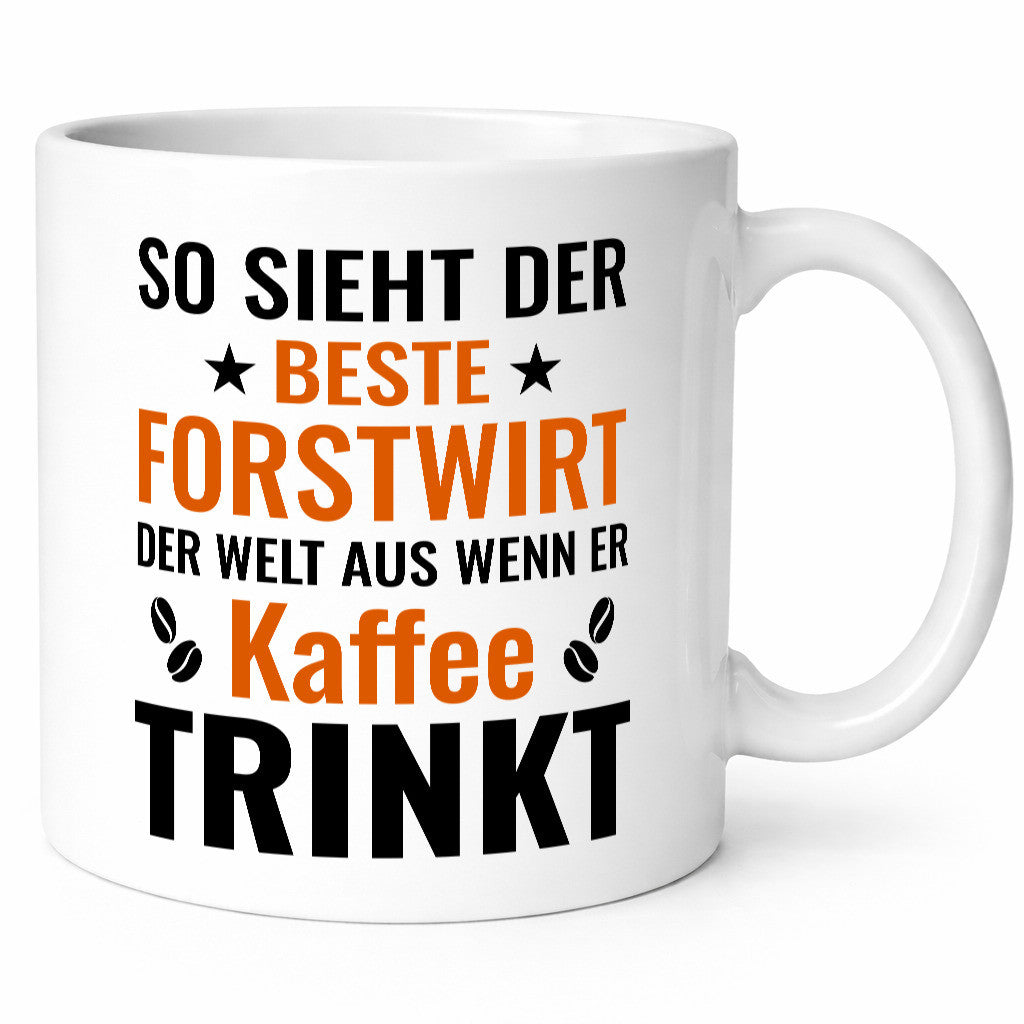 Kaffee trinkt: Forstwirt | Waldarbeiter lustiger Spruch Geschenk Arbeit