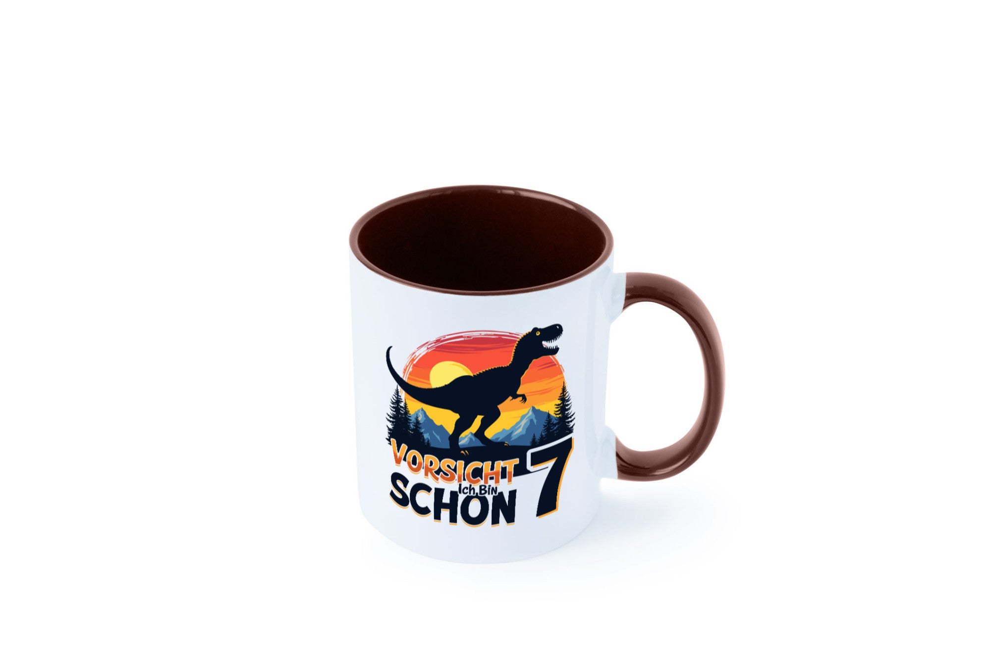 7. Geburtstag | 7 Jahre Dinosaurier v2 Geschenk Geschenkidee lustiger Spruch