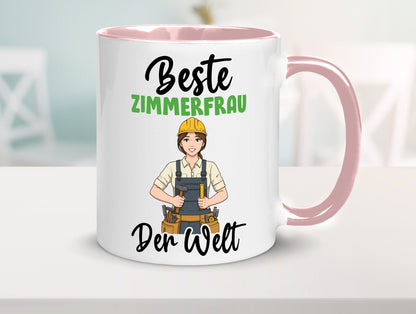 Beste Zimmerfrau| Holzbau | Handwerkerin v2 Geschenk Humor Geschenkidee