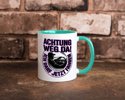Achtung weg da ich darf jetzt Fahren | Führerschein lustig Humor Geschenkidee