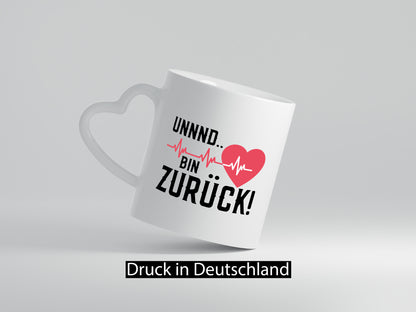 Bin zurück | Herzschlag Reanimation Puls Arzt Klinik Geschenk Humor
