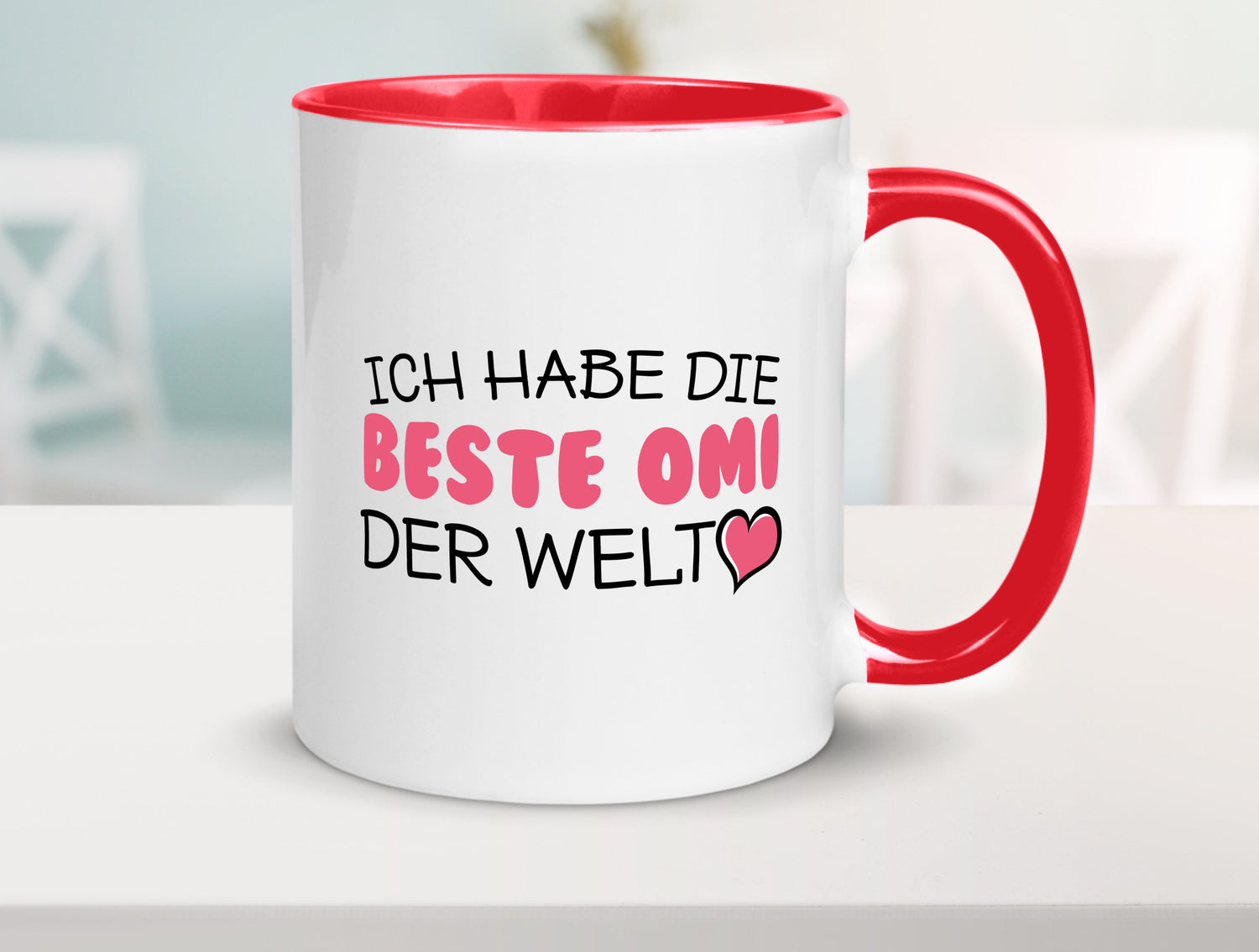 Beste Omi der Welt | Oma Tasse Geburtstag Muttertag lustig Familie Geschenkidee