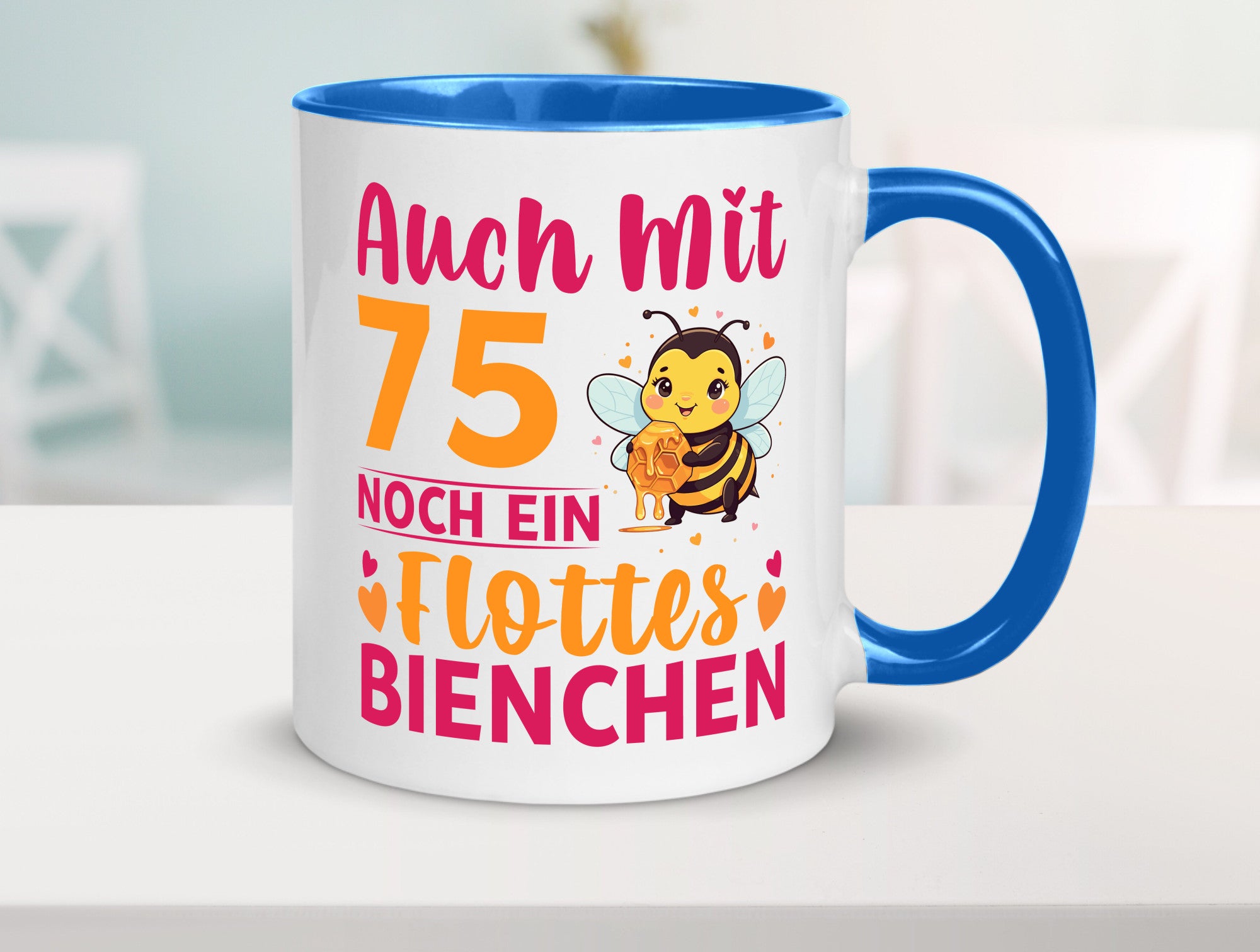 75. Geburtstag | Flottes Bienchen 75 Jahre v2 Geschenk Geschenkidee lustiger