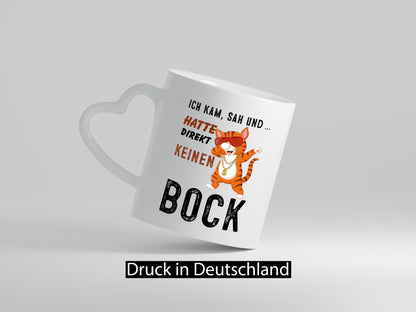 Ich habe keinen Bock lustiger Spruch Geschenk Humor Geschenkidee Tasse
