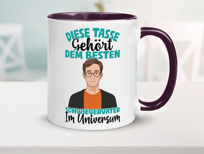 Im Universum: Schwiegervater |Schwiegersohn | Beziehung Geschenkidee Familie Tasse