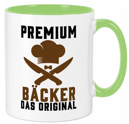 Premium Bäcker das Orginal Humor Geschenkidee Tasse