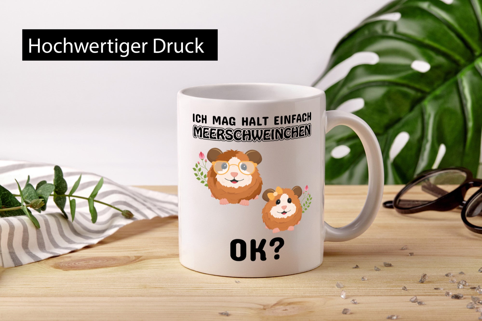 Ich mag halt einfach Meerschweinchen OK? Humor Geschenkidee Tasse
