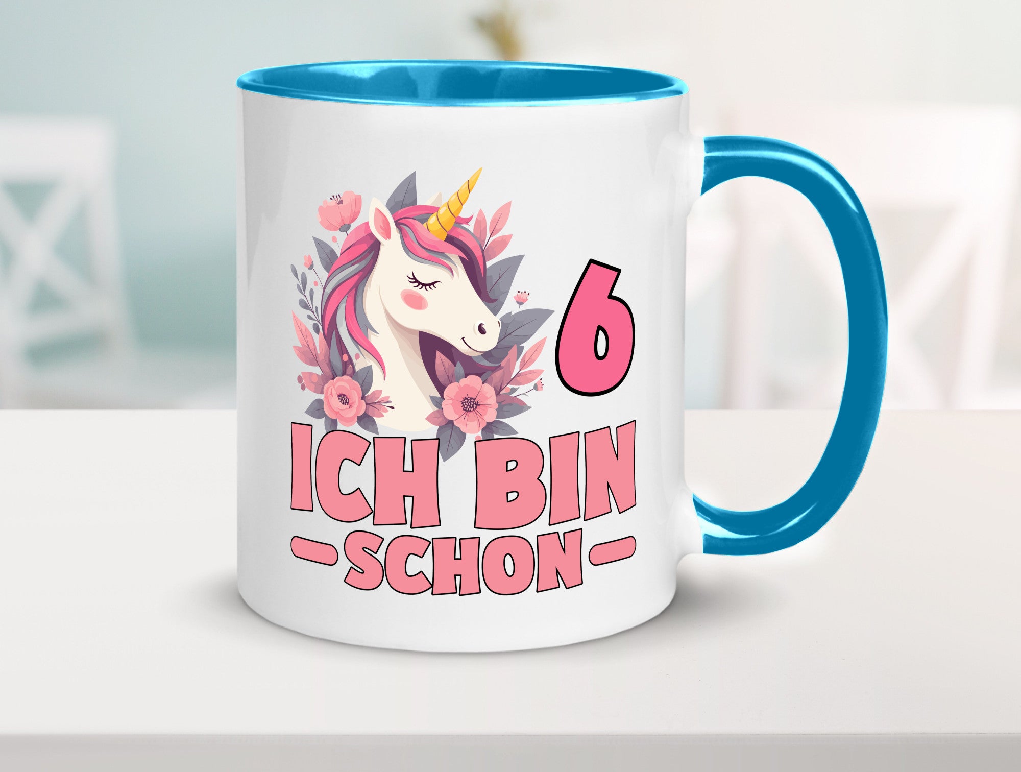 6. Geburtstag | 6 Jahre Einhorn bin schon Mädchen Geschenk Geschenkidee