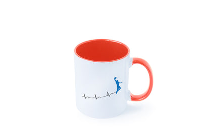 Herzschlag Basketball | Motiv Sport Ballsport Humor Geschenkidee Tasse