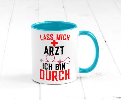 Arzt | Lass mich durch Herz Doktor Krankenhaus Puls Humor Geschenkidee Tasse