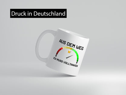 Aus dem Weg | Volltanken Bier Biertrinker Tacho lustig Humor Geschenkidee