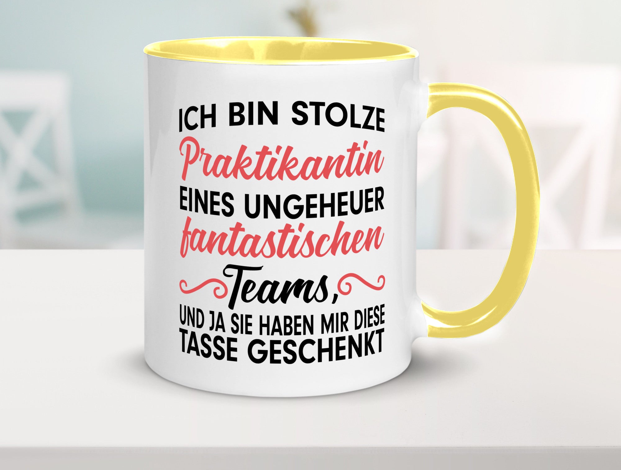 Stolze Praktikantin | Arbeitswelt Tasse Praktikum Geschenk Arbeit Kollegen Büro