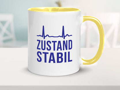 Zustand stabil | Herzschlag v2 Geschenk Humor Geschenkidee lustiger Spruch Tasse